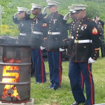 Flag retirement ceremony